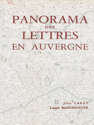 cover image of Panorama des lettres en Auvergne
